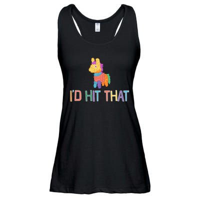 I'd Hit That Pinata Funny Ladies Essential Flowy Tank