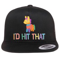 I'd Hit That Pinata Funny Flatbill Hat