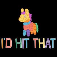 I'd Hit That Pinata Funny Flatbill Hat