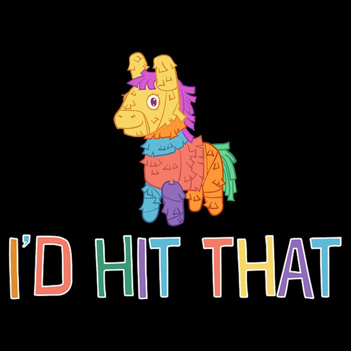 I'd Hit That Pinata Funny Flatbill Hat