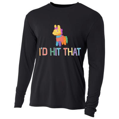 I'd Hit That Pinata Funny Cooling Performance Long Sleeve Crew