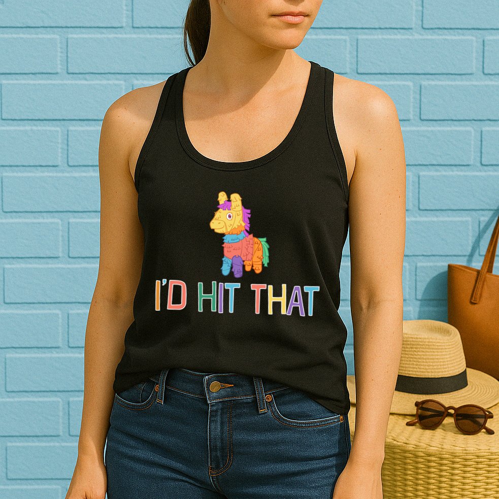 I'd Hit That Pinata Funny Womens Tank Top