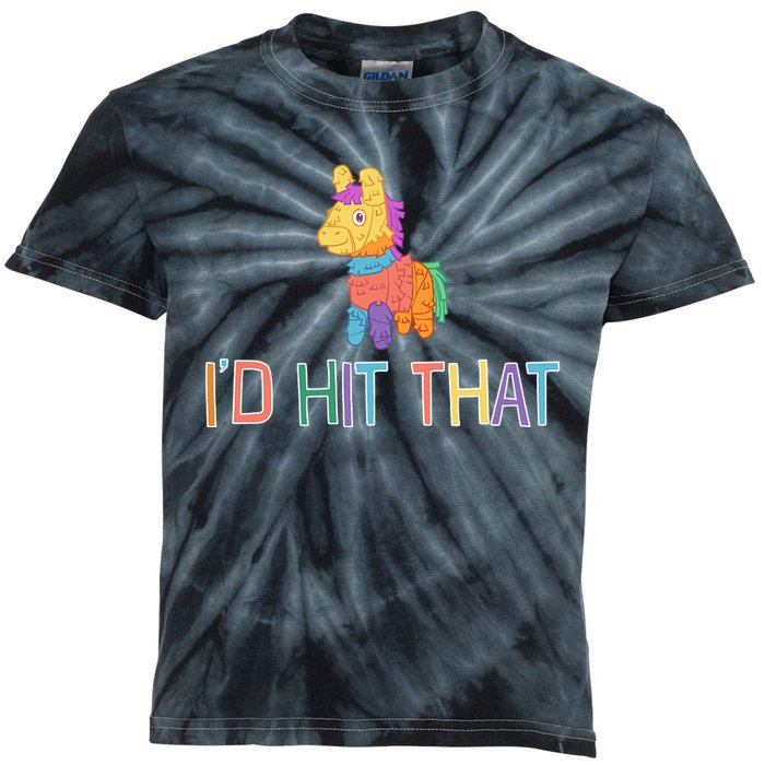 I'd Hit That Pinata Funny Kids Tie-Dye T-Shirt