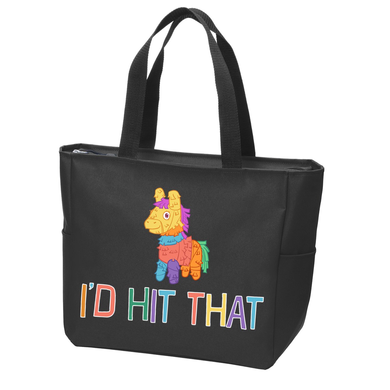 I'd Hit That Pinata Funny Zip Tote Bag