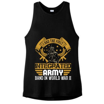 I Had The First Integrated Army Band In World War II Ladies PosiCharge Tri-Blend Wicking Tank