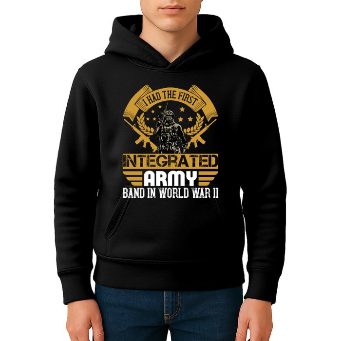 I Had The First Integrated Army Band In World War II Kids Hoodie