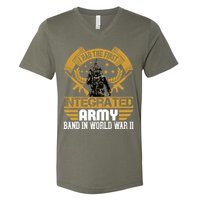 I Had The First Integrated Army Band In World War II V-Neck T-Shirt