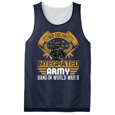 I Had The First Integrated Army Band In World War II Mesh Reversible Basketball Jersey Tank