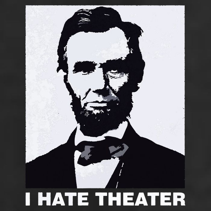 I Hate Theater Abraham Abe Lincoln Funny President Meme Adult Drive Performance Visor