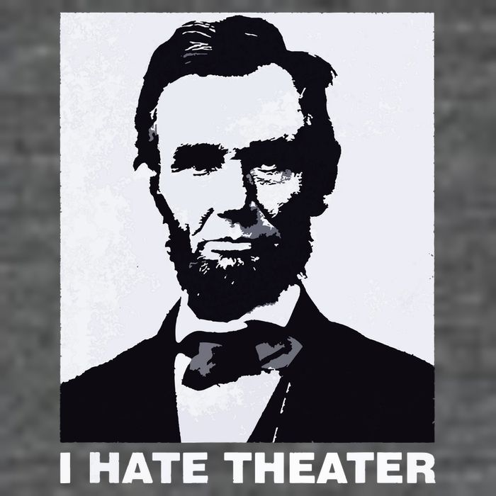 I Hate Theater Abraham Abe Lincoln Funny President Meme 7-Panel Snapback Hat