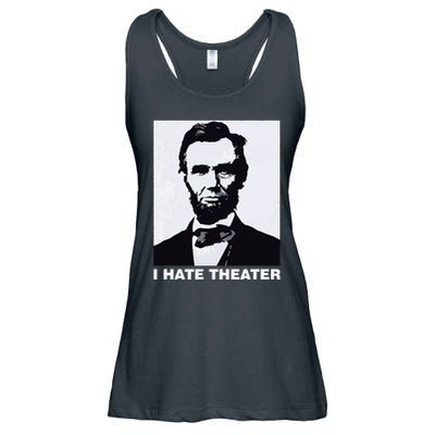 I Hate Theater Abraham Abe Lincoln Funny President Meme Ladies Essential Flowy Tank