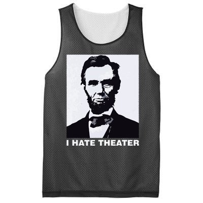 I Hate Theater Abraham Abe Lincoln Funny President Meme Mesh Reversible Basketball Jersey Tank