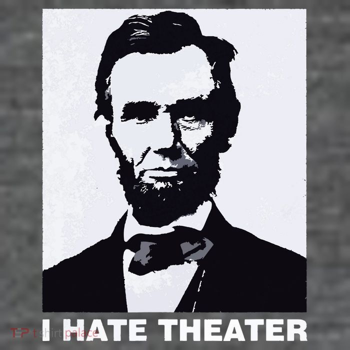 I Hate Theater Abraham Abe Lincoln Funny President Meme Wool Snapback Cap