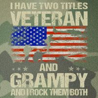 I Have Two Titles Veteran And Grampy And I Rock Them Both Legacy Tie Dye Trucker Hat