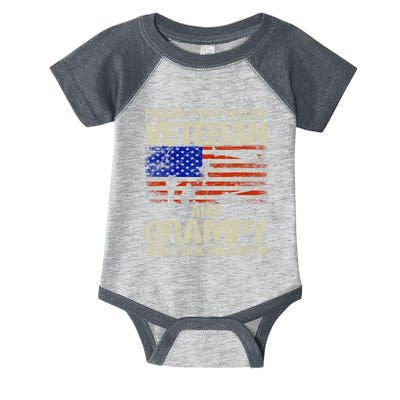 I Have Two Titles Veteran And Grampy And I Rock Them Both Infant Baby Jersey Bodysuit