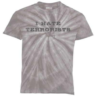 I Hate Terrorists Kids Tie-Dye T-Shirt