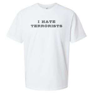 I Hate Terrorists Sueded Cloud Jersey T-Shirt