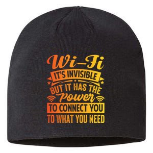 It Has The Power To Connect Funny Gift Sustainable Beanie