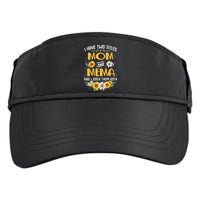 I Have Two Titles Mom And Mema And I Rock Them Both Adult Drive Performance Visor