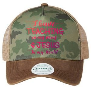 I Have Teaching In My Veins And Jesus In My Heart Teacher Gift Legacy Tie Dye Trucker Hat