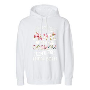 I Have Two Titles Aunt And Dog Mom I Rock Meaningful Gift Garment-Dyed Fleece Hoodie