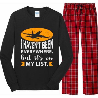 I Haven T Been Everywhere Travel Gift Meaningful Gift Long Sleeve Pajama Set