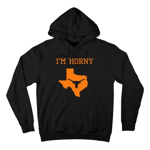 IM Horny Texas Funny Merch Hoodie