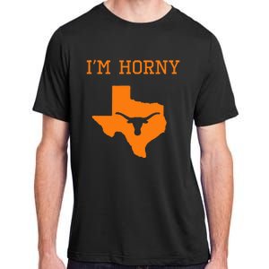 IM Horny Texas Funny Merch Adult ChromaSoft Performance T-Shirt