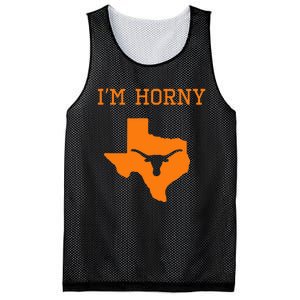 IM Horny Texas Funny Merch Mesh Reversible Basketball Jersey Tank