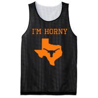 IM Horny Texas Funny Merch Mesh Reversible Basketball Jersey Tank