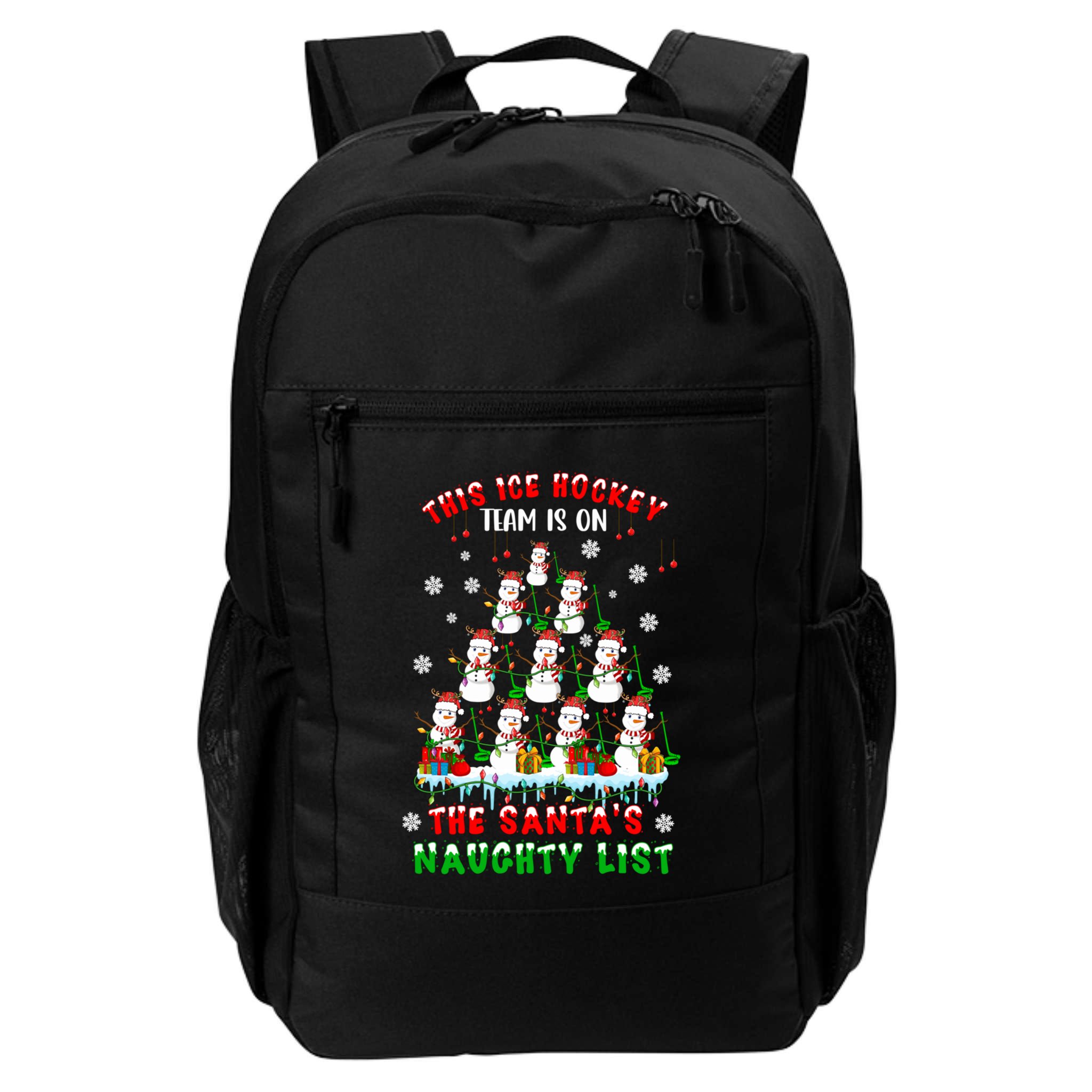 Ice Hockey Team On SantaS Naughty List Snow Ice Hockey Gift Backpack