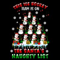 Ice Hockey Team On SantaS Naughty List Snow Ice Hockey Gift Drawstring Bag