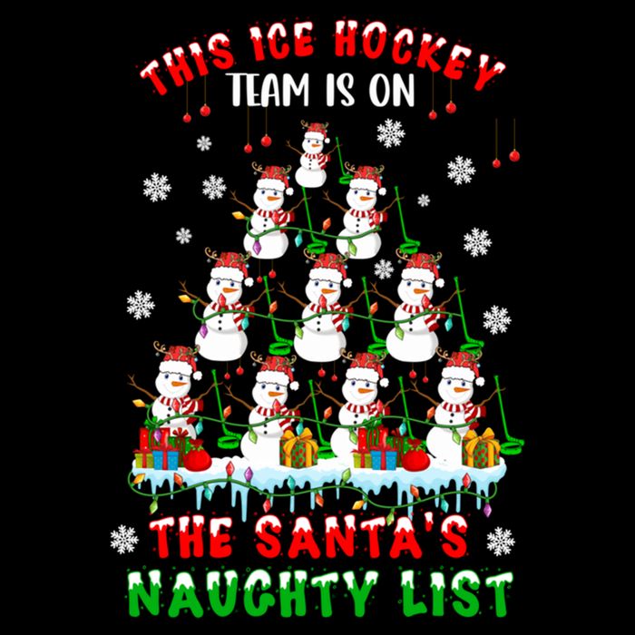 Ice Hockey Team On SantaS Naughty List Snow Ice Hockey Gift Drawstring Bag