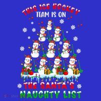 Ice Hockey Team On SantaS Naughty List Snow Ice Hockey Gift Tall T-Shirt