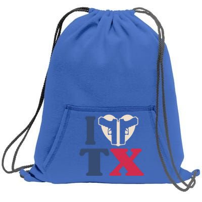 I Heart Texas Tx Love Pro Usa 2nd Adt Pro Gun Gift Sweatshirt Cinch Pack Bag