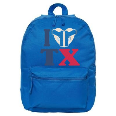 I Heart Texas Tx Love Pro Usa 2nd Adt Pro Gun Gift 16 in Basic Backpack