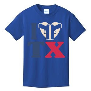 I Heart Texas Tx Love Pro Usa 2nd Adt Pro Gun Gift Kids T-Shirt