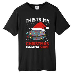 Ice Hockey This Is My Pajama Christmas Gift Tall Fusion ChromaSoft Performance T-Shirt