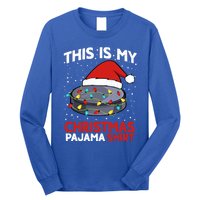 Ice Hockey This Is My Pajama Christmas Gift Long Sleeve Shirt