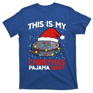 Ice Hockey This Is My Pajama Christmas Gift T-Shirt