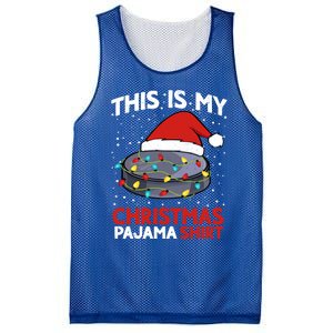 Ice Hockey This Is My Pajama Christmas Gift Mesh Reversible Basketball Jersey Tank