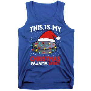 Ice Hockey This Is My Pajama Christmas Gift Tank Top