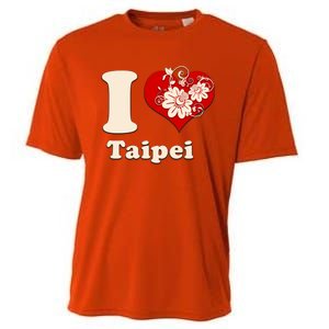 I Heart Taipei Taiwan Floral Gift Cooling Performance Crew T-Shirt