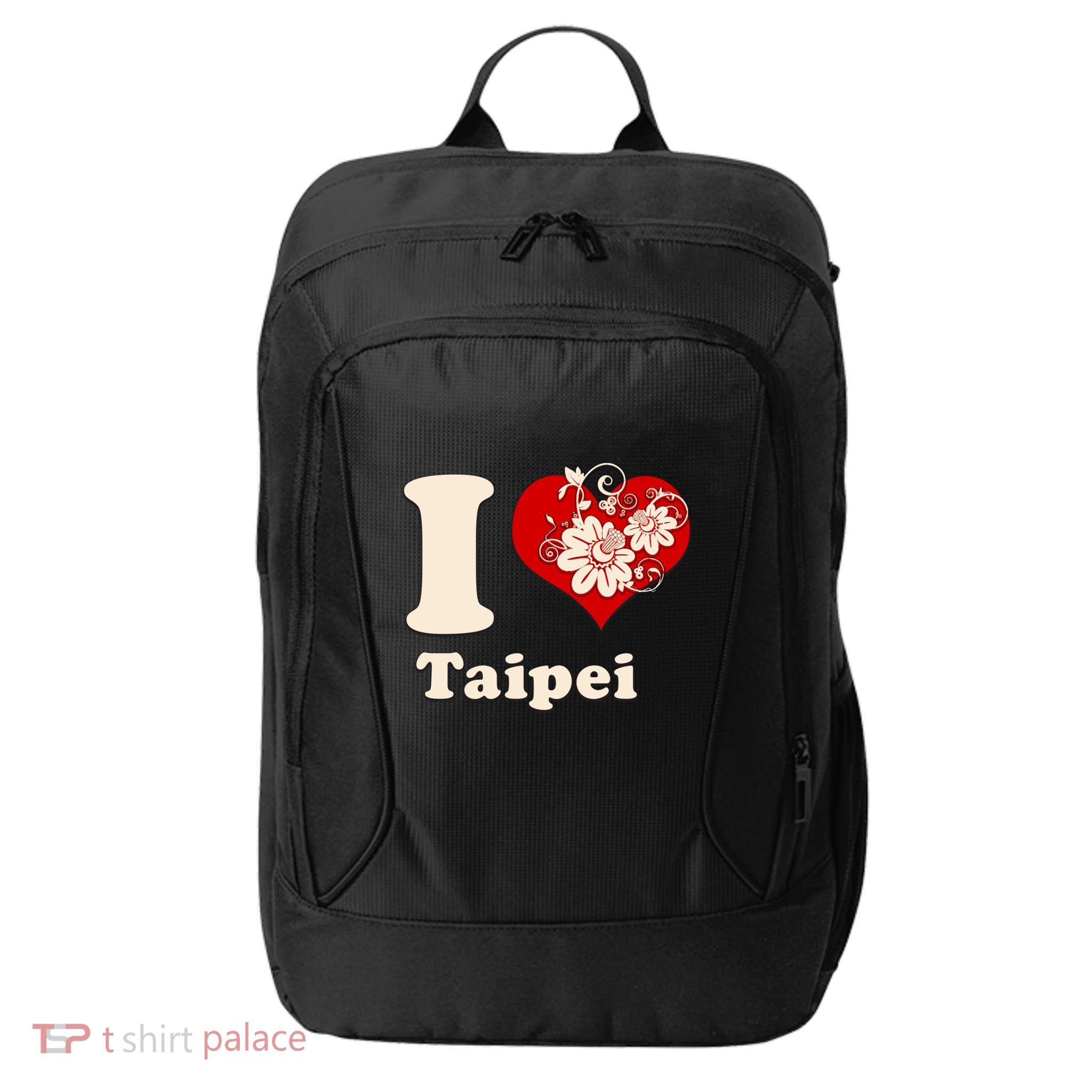 I Heart Taipei Taiwan Floral Gift City Backpack