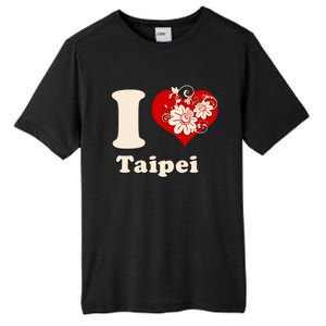 I Heart Taipei Taiwan Floral Gift Tall Fusion ChromaSoft Performance T-Shirt