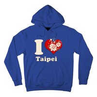 I Heart Taipei Taiwan Floral Gift Hoodie