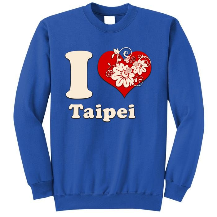 I Heart Taipei Taiwan Floral Gift Sweatshirt