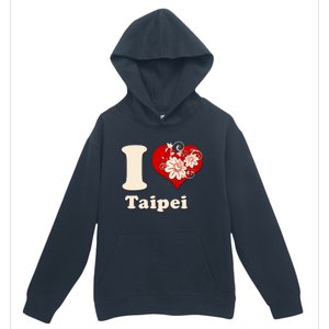 I Heart Taipei Taiwan Floral Gift Urban Pullover Hoodie