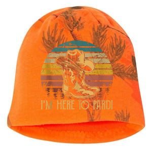 IM Here To Pardi Cowboy Sunset Boots Hats Sunset Kati - Camo Knit Beanie