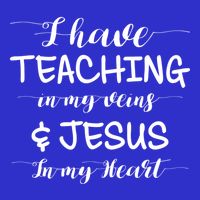 I Have Teaching In My Veins And Jesus In My Heart Teacher Gift Stripe Pom Pom Beanie
